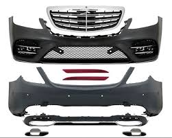 Mercedes S-Serisi W222 Gövde Kiti PDCLİ Arka Egzoz Uçlu ve Panjurlu (A2222109)